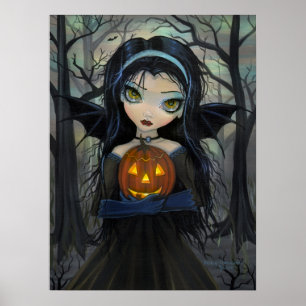 Oktober Woods gotisk vampyr Halloween-affisch Poster