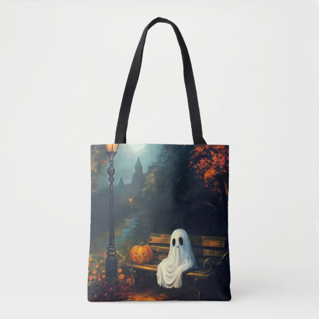 Oktoberassistenten | Spooky Ghost & Pumpkin Tygkasse (Framsida)