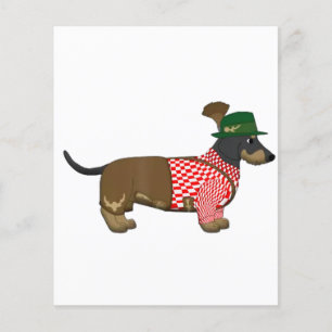 Oktoberfest 2018 - Lustigt tyskt Dachshund Costume Flygblad