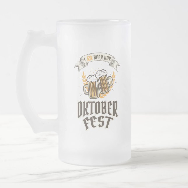 Oktoberfest Beer Festival Frostat Ölglas (Vänster)