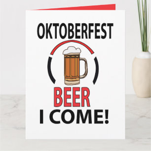 Oktoberfest Beer Festival Funny Oktoberfest Kort