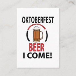 Oktoberfest Beer Festival Oktoberfest Visitkort