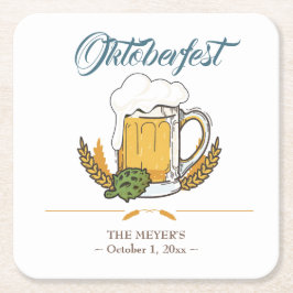 Oktoberfest Beer Festival Underlägg Papper Kvadrat