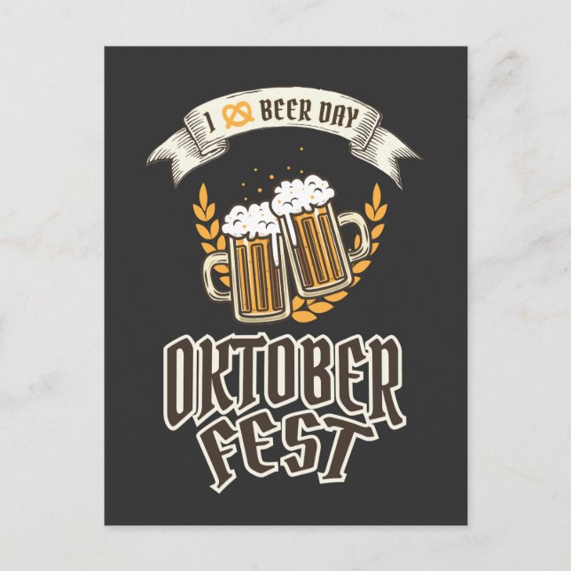 Oktoberfest Beer Festival Vykort (Framsida)