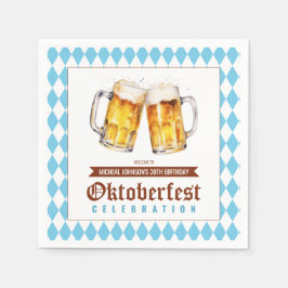 Oktoberfest Beer-Födelsedagsfest Pappersservett