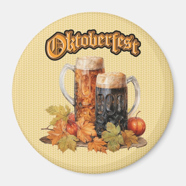 Oktoberfest Beer Mugg Magnet (Framsidan)
