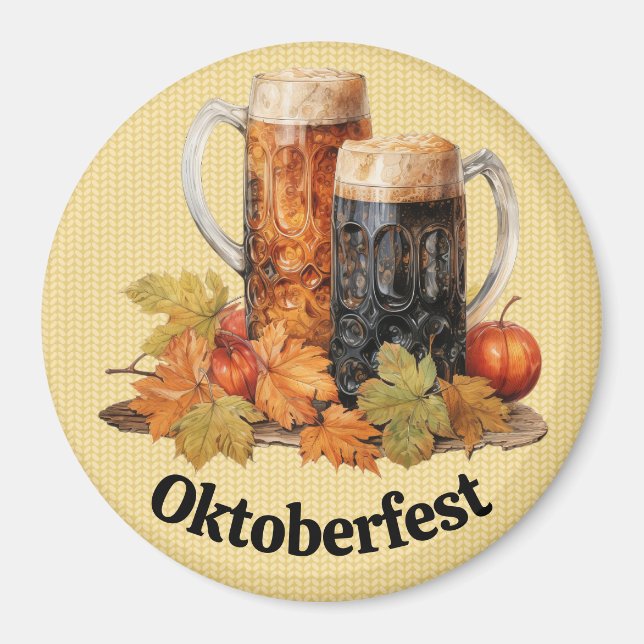 Oktoberfest Beer Mugg Magnet (Framsidan)