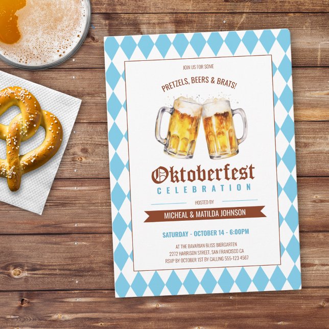 Oktoberfest Beer Party Inbjudningar (Oktoberfest Beer Party Invitation)