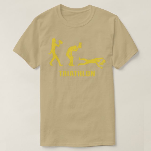 Oktoberfest Beer Triathlon Drinking T Shirt (Design framsida)