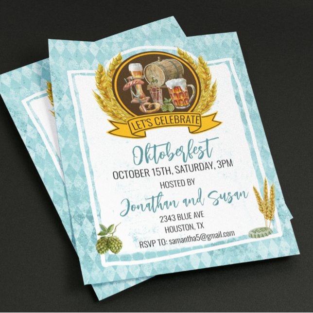 Oktoberfest Beer Watercolor oktober party (Skapare uppladdad)