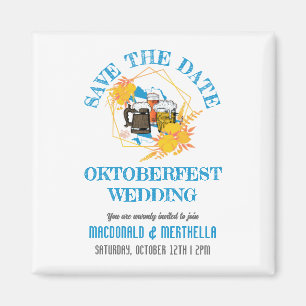 OKTOBERFEST Bröllop spara datum Magnet