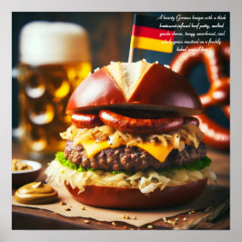 Oktoberfest Burger-händelse Poster