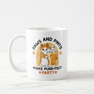 Oktoberfest Cat Party Tassar och Pints Kaffemugg