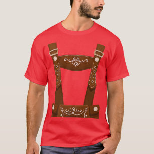 Oktoberfest Costume Halloween Lederhosen Premium T Shirt