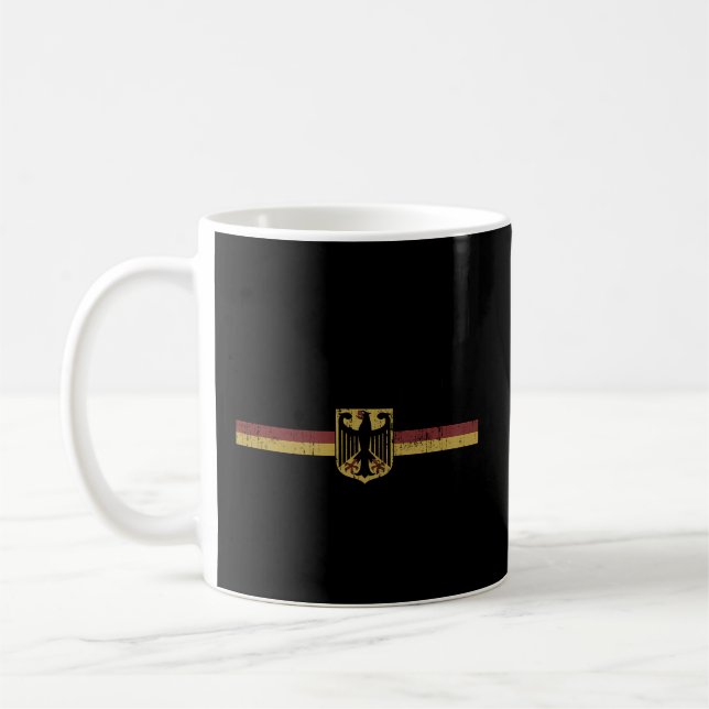 Oktoberfest Deutschland German Flagga Banner Eagle Kaffemugg (Vänster)
