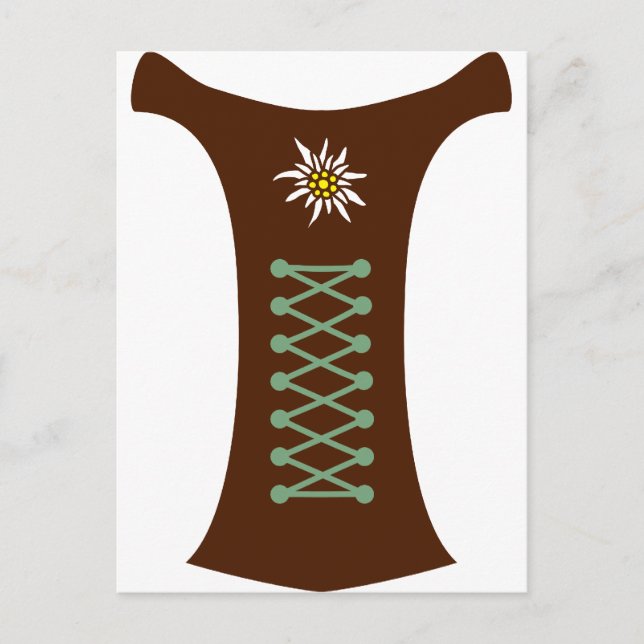 Oktoberfest Dirndl Vykort (Framsida)