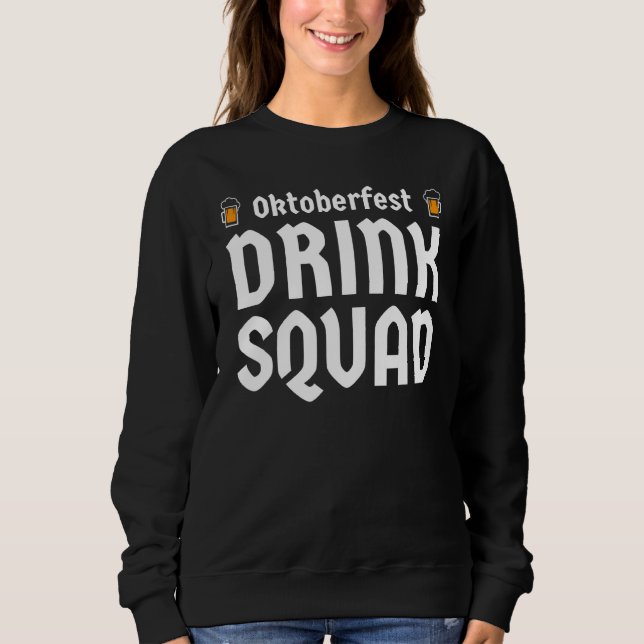 Oktoberfest Drink Squad German Bavarian Beer Drin T Shirt (Framsida)