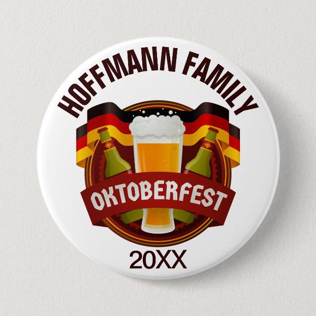 Oktoberfest Family Firande Knapp (Framsida)