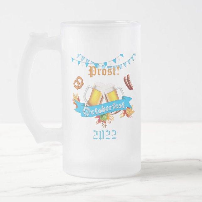 Oktoberfest Frosted Beer Mugg (Vänster)