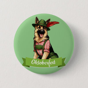Oktoberfest German Shepherd Hund Knapp