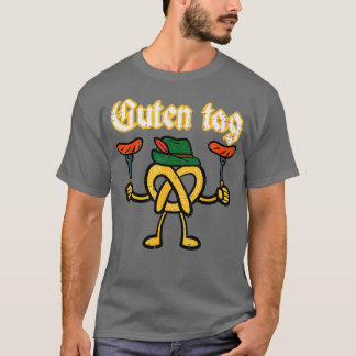 Oktoberfest Guten Märkre Pretzel German Costume Ki T Shirt
