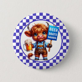 Oktoberfest Highland Cow Knapp