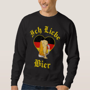 Oktoberfest Ich Liebe Beer German Bavarian Festiva Lång Ärmad Tröja