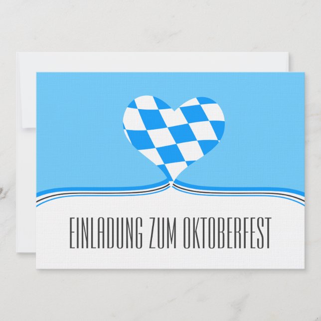 Oktoberfest inbjudan (Framsida)