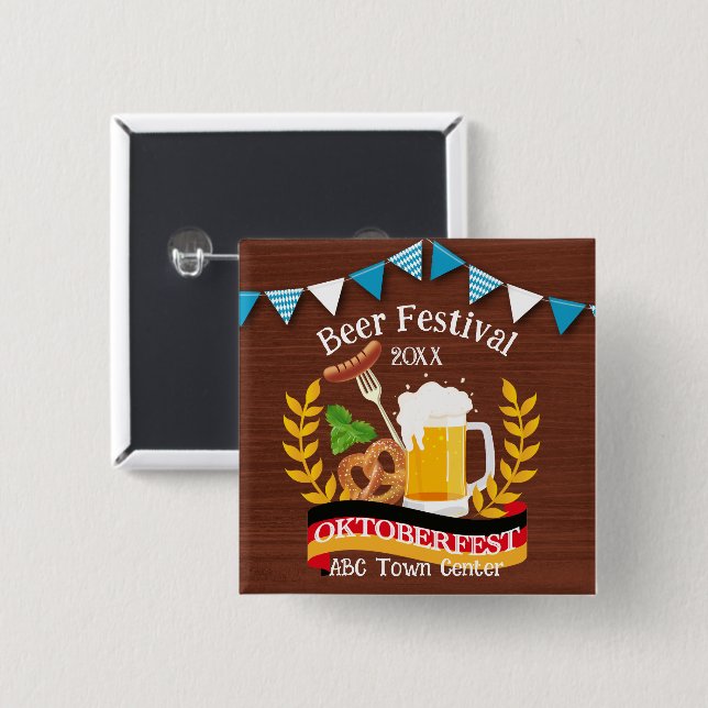 Oktoberfest Knapp (Framsida & baksida)