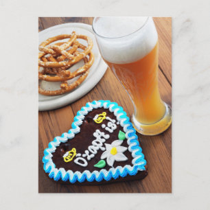 Oktoberfest kryddkorv med sötöl vykort