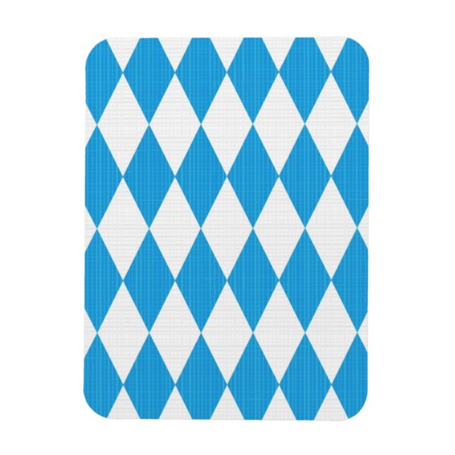 Oktoberfest mönster med tyg struktur magnet (Vertikal)