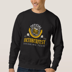 Oktoberfest Officiell Drinking Team Beer Festival Lång Ärmad Tröja