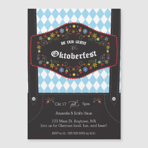 Oktoberfest (Oktoberfest) inbjudan till tyska part Magnetisk Inbjudningskort