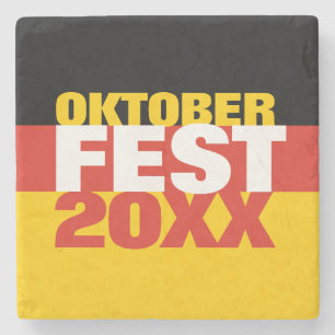 Oktoberfest Oktoberfest Tysk Flagga Stenunderlägg
