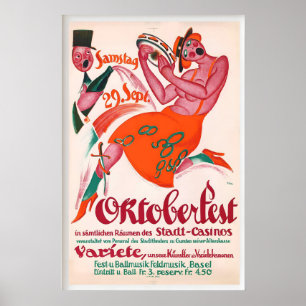 Oktoberfest Öl Festival Volksfest München Bayern Poster
