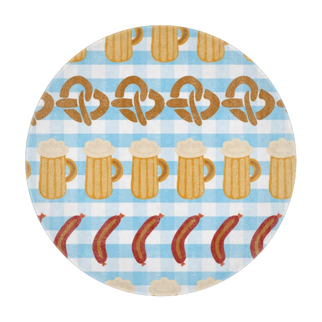 Oktoberfest: öl, sötsaker, korv mönster (Framsidan)