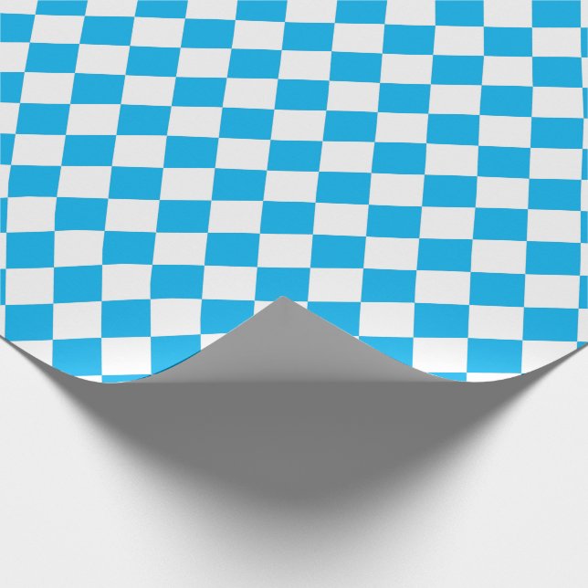 OKTOBERFEST ölfestival Bavarian flagga blue Presentpapper (Hörn)