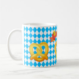 OKTOBERFEST ölfestival dekoration Blue mönster Kaffemugg