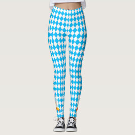 OKTOBERFEST ölfestival dekoration Blue mönster Leggings
