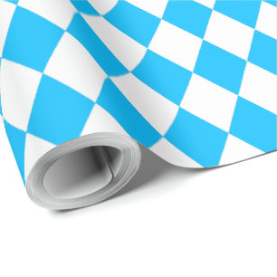 OKTOBERFEST ölfestival dekoration Blue mönster Presentpapper