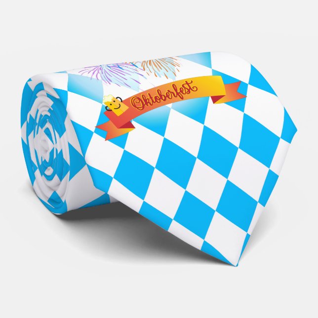 OKTOBERFEST ölfestival dekoration Blue mönster Slips (Rullad)