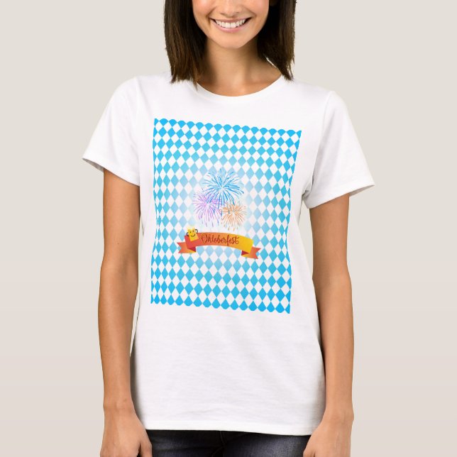 OKTOBERFEST ölfestival dekoration T Shirt (Framsida)