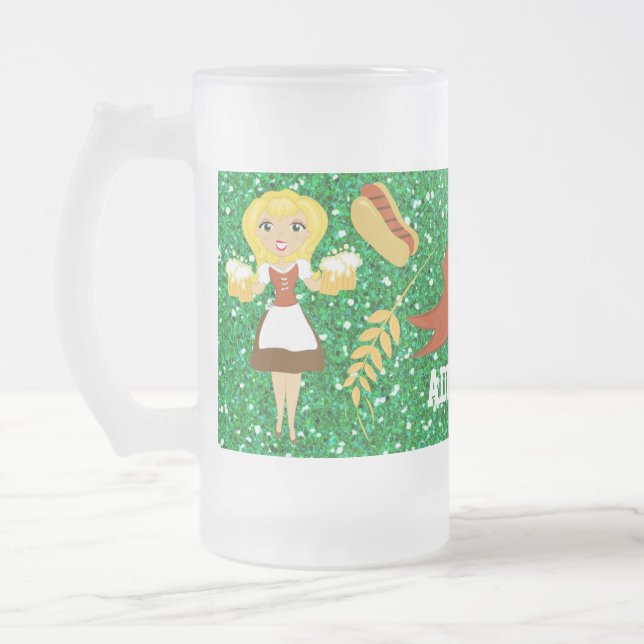 Oktoberfest Ölmugg - SRF Frostat Ölglas (Vänster)