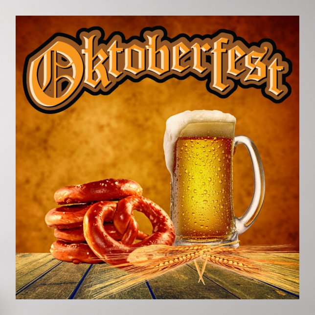 Oktoberfest Party Art Poster (Framsidan)
