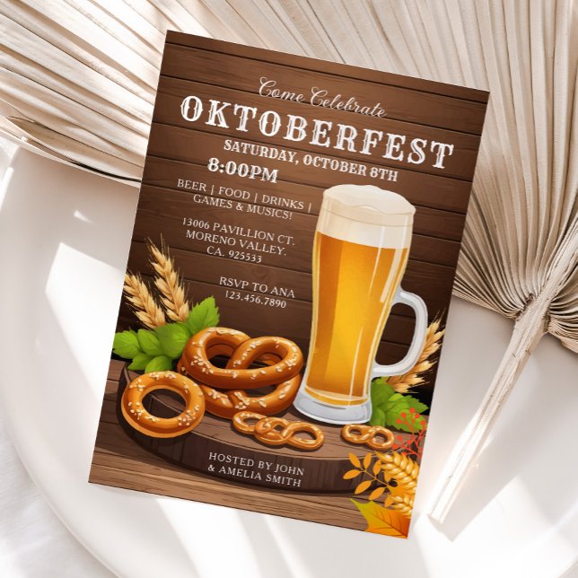 Oktoberfest Party, Beer Party, Oktober Beer Fest Inbjudningar (Skapare uppladdad)