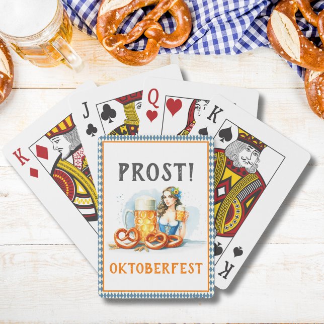 Oktoberfest Party öl och Pretzels ai Spara Casinokort (Skapare uppladdad)