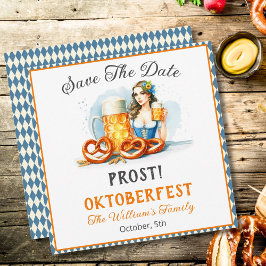 Oktoberfest Party öl och Pretzels ai Spara Spara Datumet