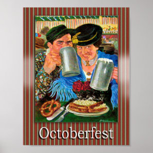 Oktoberfest Poster mycket gammalt vykort
