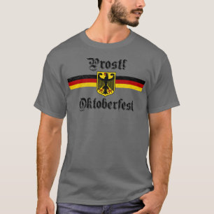 Oktoberfest PROST Tysk Jacka av Arm Banner T Shirt
