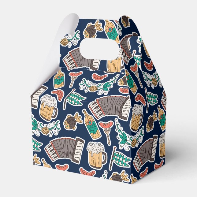 Oktoberfest tysk beerfestival presentaskar (Framsidan Sidan)